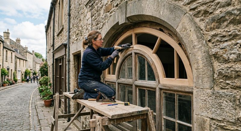 Curved Window Repair in Olathe, KS